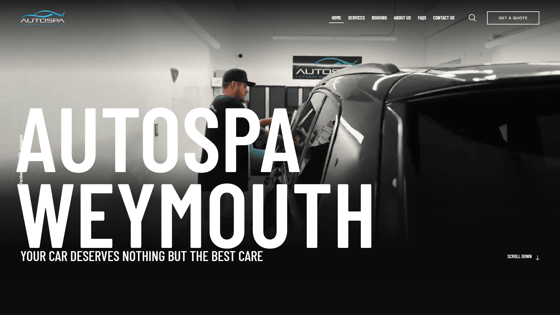 AutoSpa Weymouth website